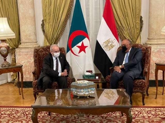 سامح شكري يلتقي نظيره الجزائري لتعزيز العلاقات الثنائية