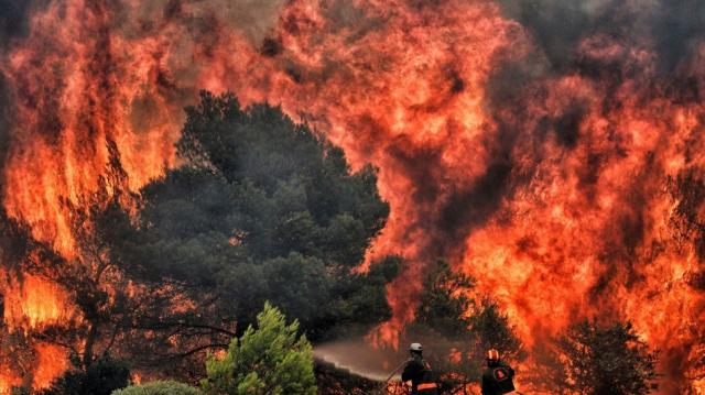 بسبب حرائق الغابات.. اليونان تُجلي سكان جزيرة ”إيفيا”