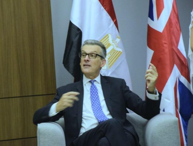  السير جيفرى آدامز السفير البريطاني بالقاهرة 