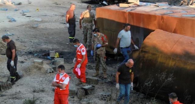 مصرع وإصابة 99 شخصًا في انفجار خزان محروقات شمالي لبنان
