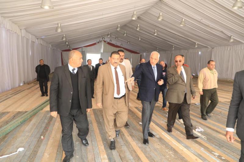 محافظ الجيزة يتابع تجهيزات افتتاح معرض اهلا رمضان بفيصل