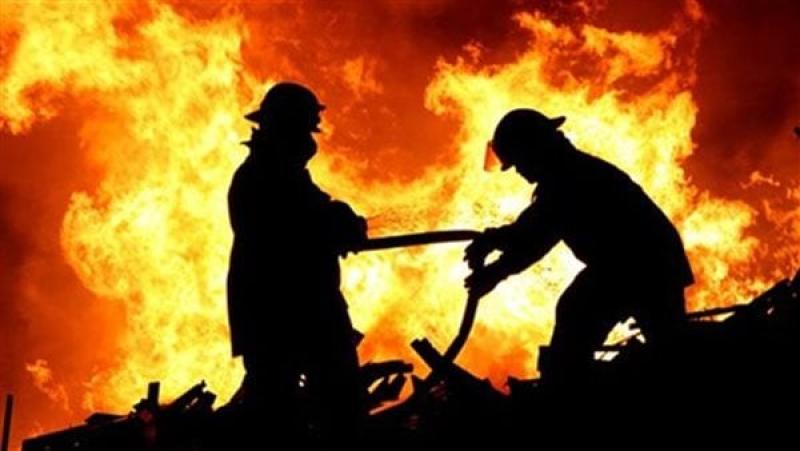 مصرع 3 أشخاص في حريق صوبة مبيت أفراد بمنشأة القناطر