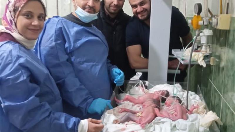 ولادة 3 توائم بمستشفى الدلنجات في البحيرة