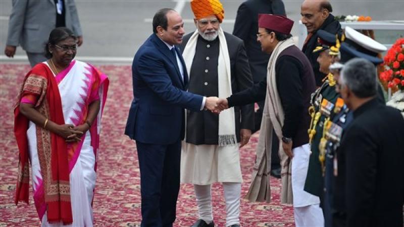 السيسي يبحث تعزيز العلاقات الاقتصادية والتجارية مع نائب رئيس الهند