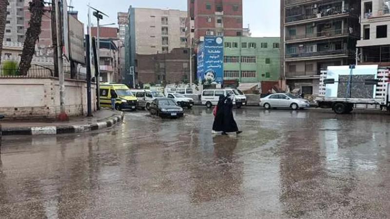 أمطار غزيرة على محافظة الغربية