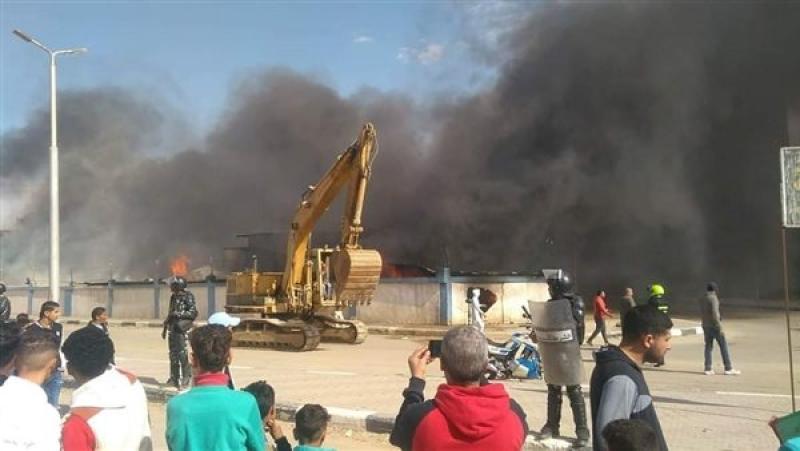 حريق مصنع ملابس