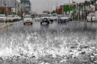 أمطار غزيرة على محافظة”دمياط