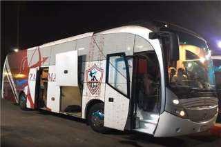 حافلة الزمالك تصل ستاد برج...