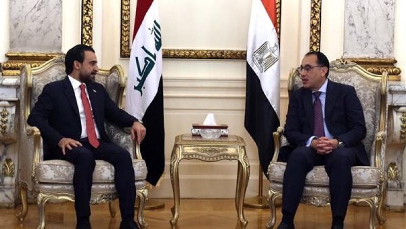 سياسة  مدبولى يلتقي رئيس مجلس النواب العراقي