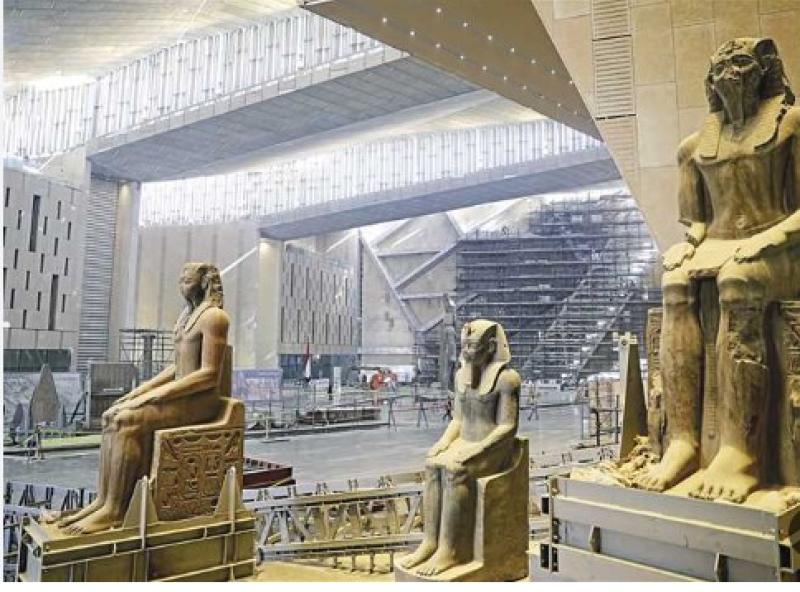 الحكومة تنفي صحة الفيديو المتداول الذى يزعم تضرر سقف بهو المتحف المصري الكبير نتيجة سقوط الأمطار