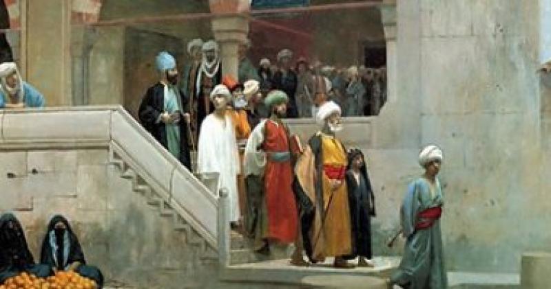 لوحة مغادرة المسجد