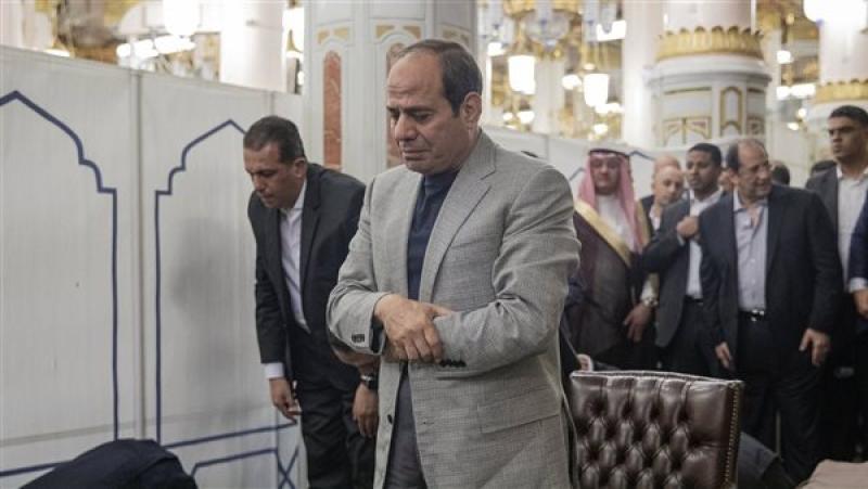 الرئيس السيسي يزور المسجد النبوي، فيتو