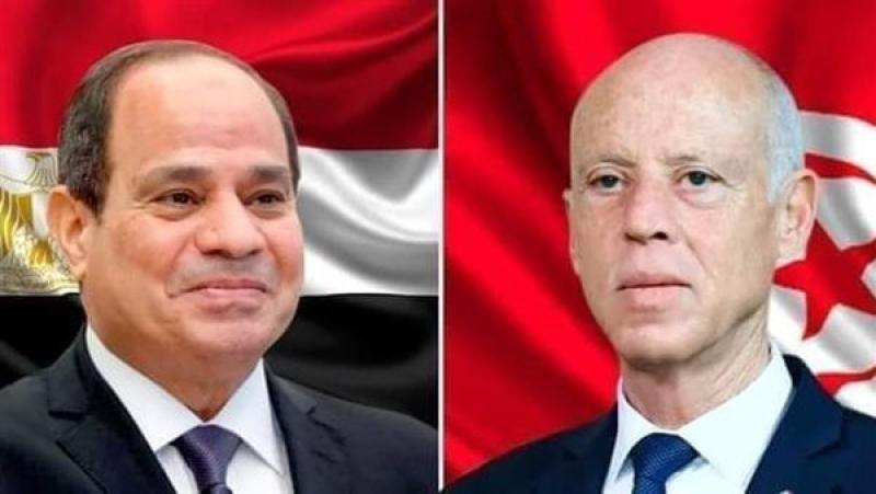 سياسة  الرئيسان المصري والتونسي