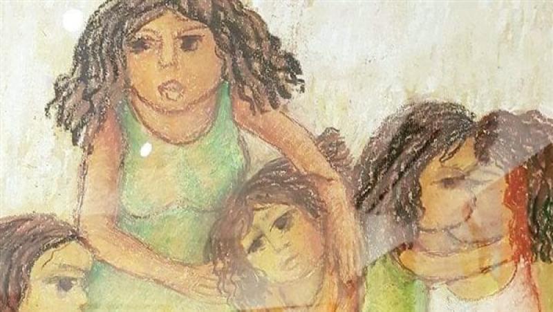 إحدى لوحات الملتقى