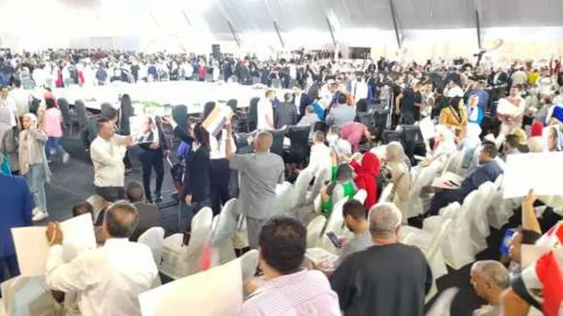 حضور الآلاف لتأيد الرئيس السيسي في مؤتمر بالشرقية