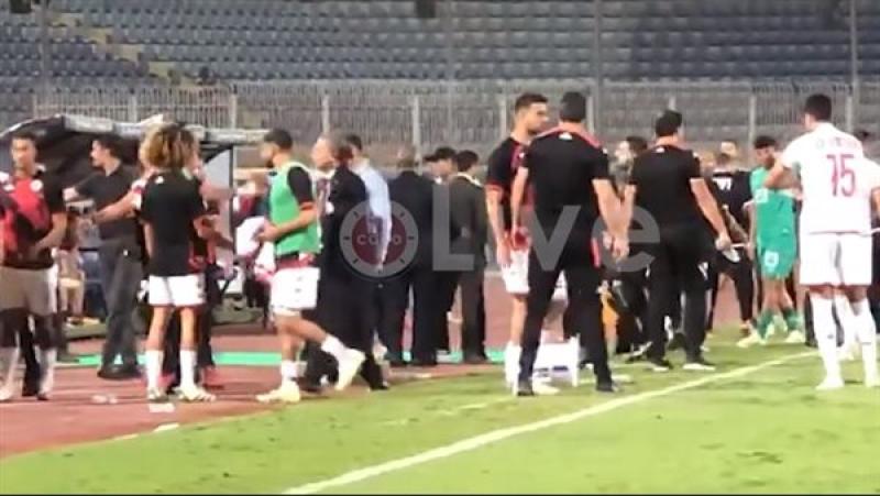 رياضة  اشتباكات في مباراة مصر وتونس الودية
