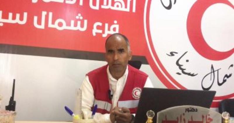 الدكتور خالد زايد، رئيس الهلال الأحمر في شمال سيناء