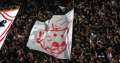 لاعبو الزمالك والجهاز الفنى يحتفلون...