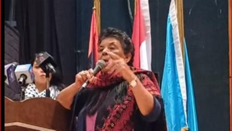 سياسة  المناضلة والناشطة الفلسطينية مريم أبو دجة