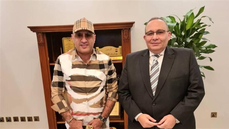 القنصل العام بالرياض يلتقي رئيس اللجنة الإقتصادية باتحاد المصريين بالخارج