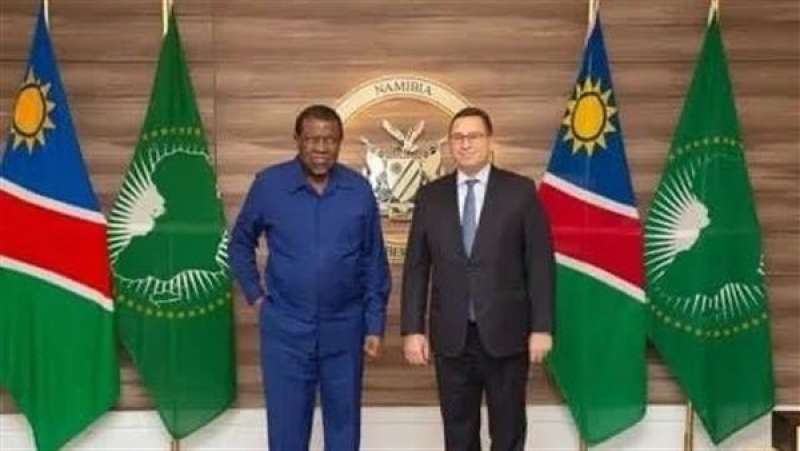 السفير المصرى فى ويندهوك يلتقى رئيس جمهورية ناميبيا