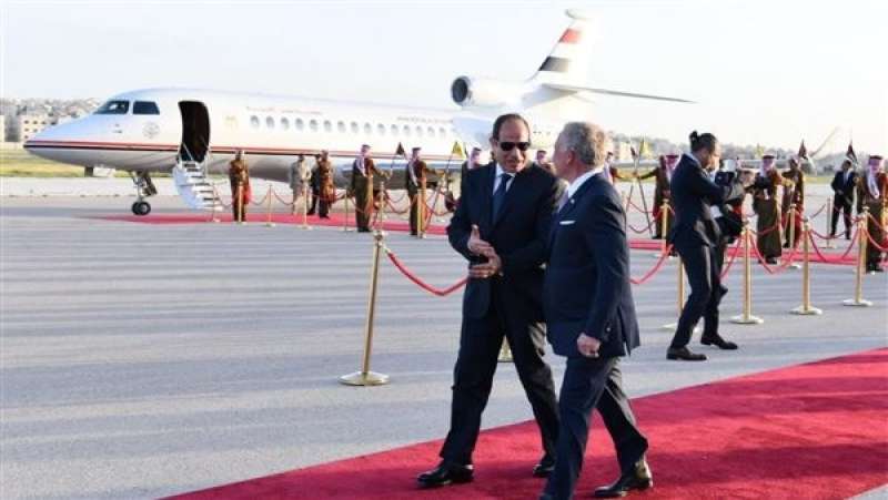 الرئيس السيسي وملك الأردن يؤكدان ضرورة التوصل لهدنة إنسانية ووقف شامل لإطلاق النار في غزة