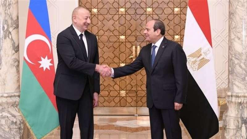 رئيس أذربيجان يختتم زيارته الرسمية لـ مصر